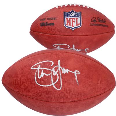 Steve Young San Francisco 49ers signierter Wilson Duke Profi-Football in Farbe Image