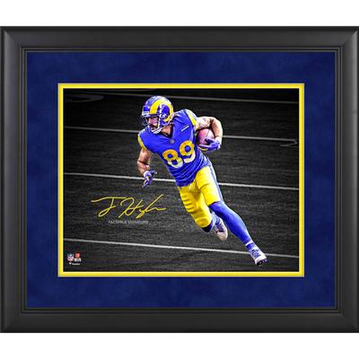 Tyler Higbee Los Angeles Rams Gerahmtes 11 x 14 Zoll Spotlight-Foto - Faksimile-Signatur Image