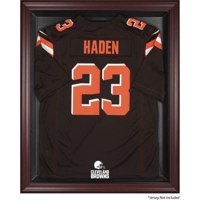 Cleveland Browns Trikot-Vitrine mit Mahagonirahmen Image