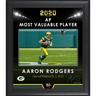 Aaron Rodgers Green Bay Packers Framed 2020 NFL Most Valuable Player 15"" x 17"" Collage