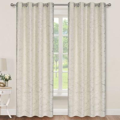 Dansington Wide Grommet Curtain Pair 104 x 84, 104 x 84, Eggshell