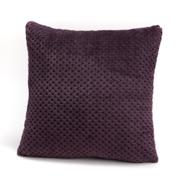 Kissen Damier 40x40 cm Pflaume - Violett Quadrat Polyester Amadeus 40x8 cm Image