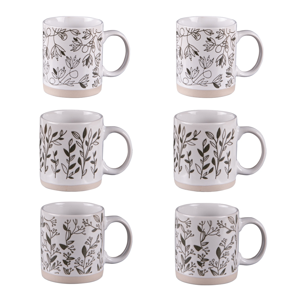 TABLE PASSION Set mit 6 Tassen Bucolique 18 cl - Weiß Rund Porzellan Tisch Passion 9.5x cm Image