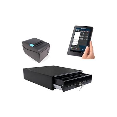 Blitzkasse 10" Kassensystem für Einzelhandel: Kiosk, Imbiss, Laden / Terminal, Bondrucker, Geldlade Image