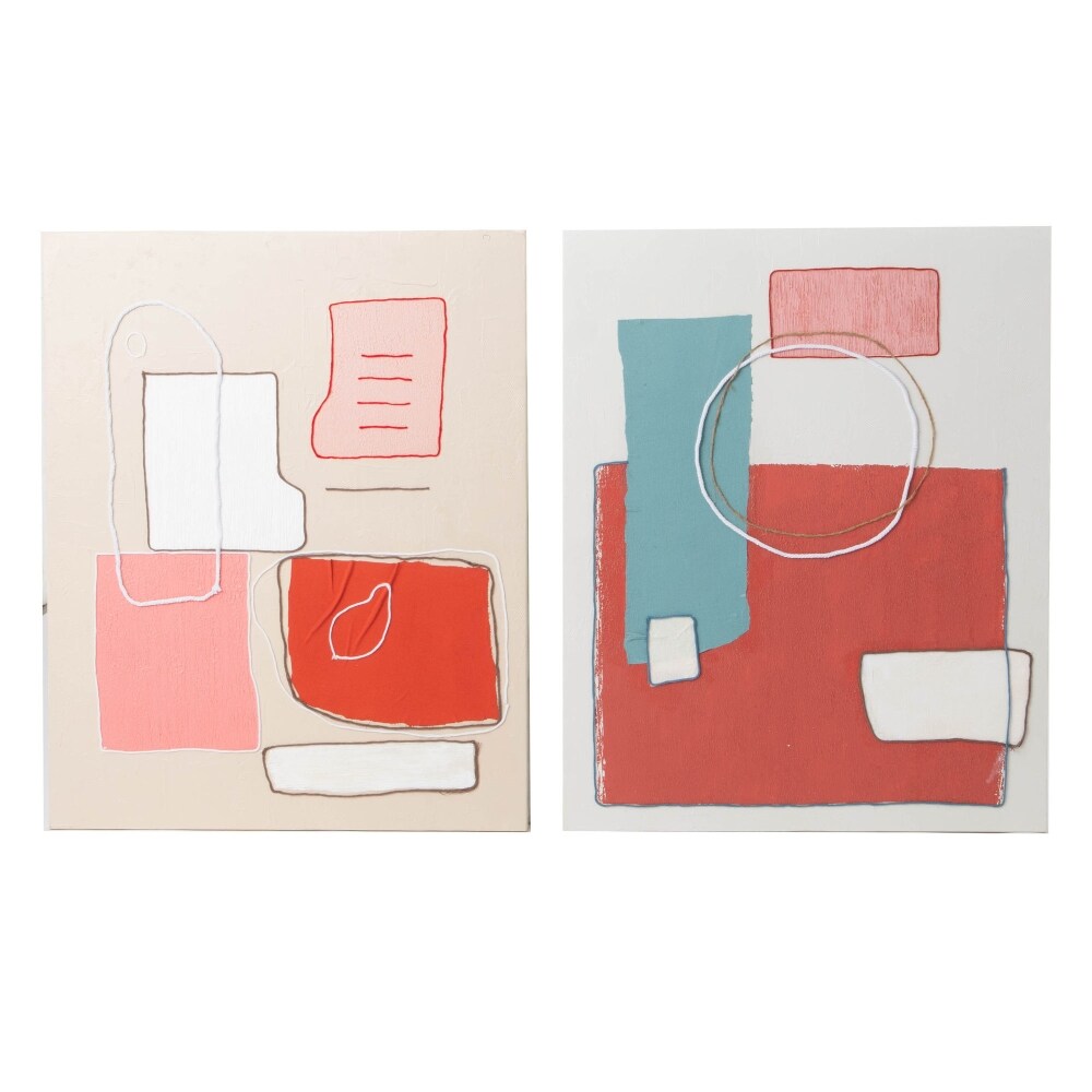 Leinwandbilder Architekt 80x100 cm x2 - Dekoriert Rechteck Stoff Amadeus 80x2.799 cm Image