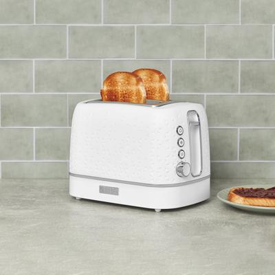 HADEN Starbeck 2-Slice Toaster Wide Slot with Removable Crumb Tray, Variable Browning Control