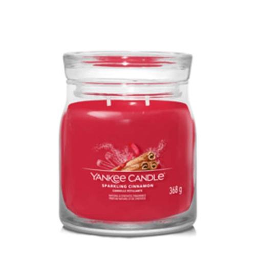 YANKEE CANDLE - MITTLERES GLAS SPARKLING CINNAMON Kerzen 368 g