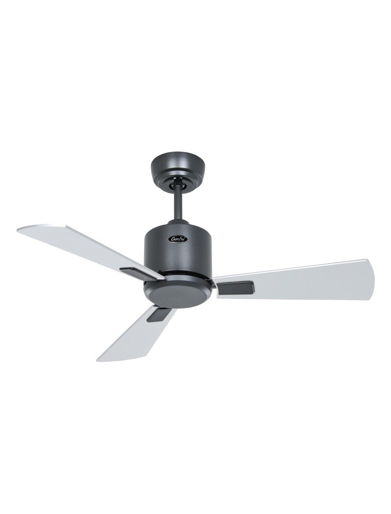 eco neo III 92, ventilator ohne licht, gehäuse in anthrazit, flügel in wenge und grau, casafan Image