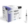 Siringa Inject con ago montato e cono luer slip centrale - 5ml con ago 22G - 100 pz.