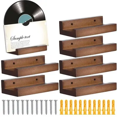 Wood Vinyl Record Shelf Wall Mount, Small Wall Record Holder Display Shelf, Vinyl Record Shelves