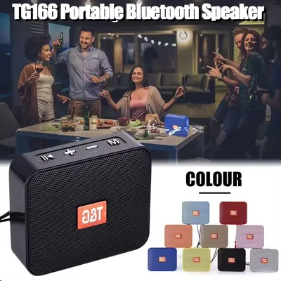 TG166 Portable Speaker Mini Wireless Bluetooth Soundbar Subwoofer Outdoor Indoor Loudspeaker Support
