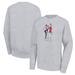 Women's G-III 4Her by Carl Banks Heather Gray Boston Red Sox Baseball Girls Fleece Pullover Sweatshirt