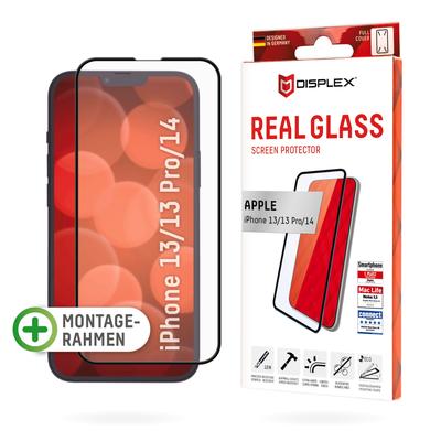 DISPLEX Displayschutzglas "Real Glass FC - iPhone 13/13 Pro/14" Displayfolien farblos (transparent) Zubehör für Handys Smartphones