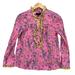 J. Crew Tops | J. Crew Cotton Poplin Ruffle Blouse In Liberty Women Size Xs | Color: Pink | Size: Xs