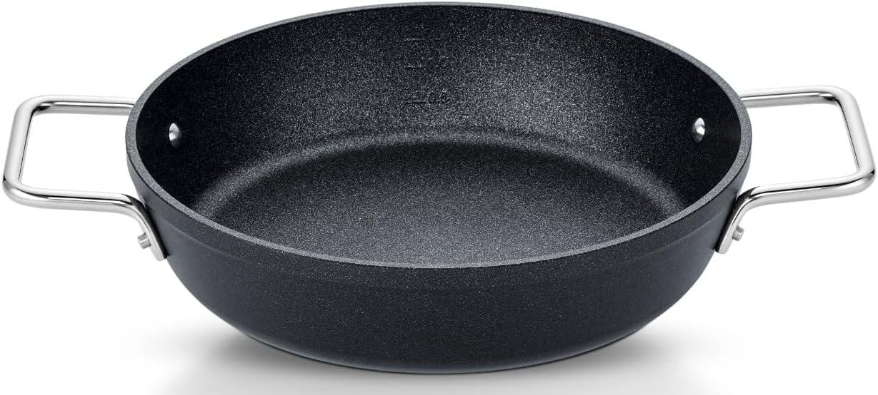 Servierpfanne FISSLER "Adamant Servierpfanne 24cm", schwarz, Ø:32cm, Pfannen, cookstar Allherdboden;adamant Antihaftversiegelung; Made in Germany Image