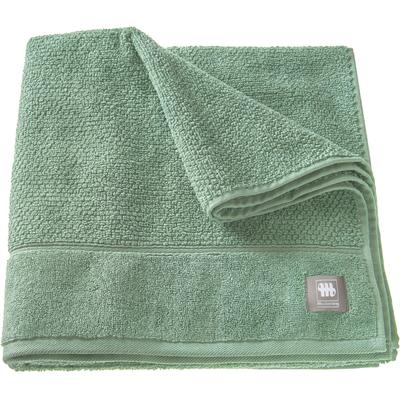 Badetuch MUSTERRING "Solid", grün, B:70cm L:140cm, Frottee, Baumwolle, Handtücher (Packung), hautschmeichelnde Airtouch Qualität