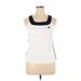 Adidas Active Tank Top: White Activewear - Women's Size X-Large