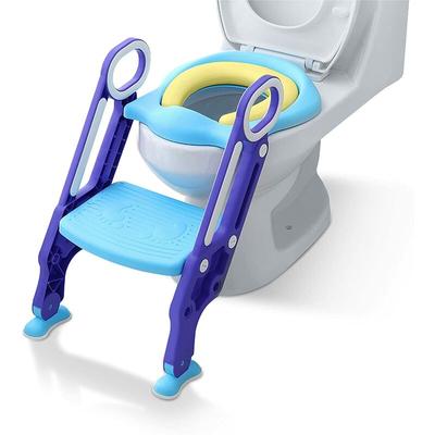 Uisebrt - Toilettensitz Kinder mit Treppe Faltbar Toilettentrainer Höhenverstellbar