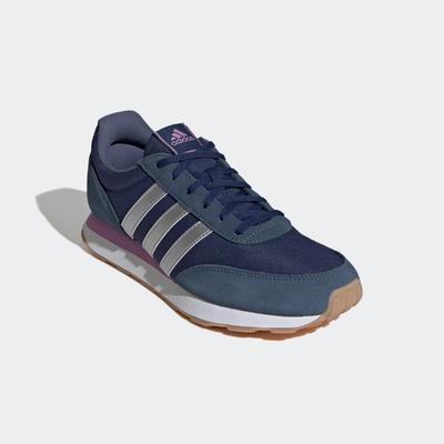 Sneaker ADIDAS SPORTSWEAR "RUN 60S 3.0", Gr. 37, blau (preloved ink, silber metallic, dunkelblau), Textil, Leder, sportl