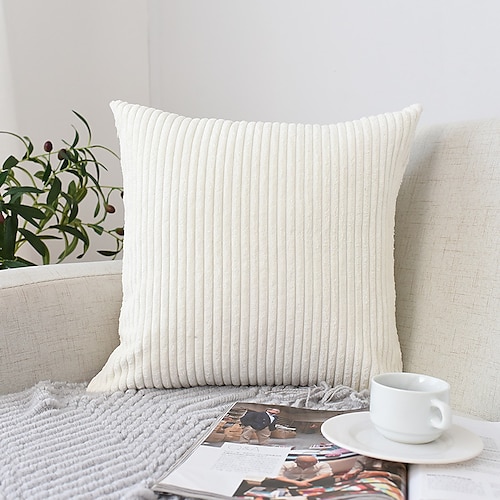 nordischer einfarbiger Cord-Kissenbezug fürs Büro, weiches Kissen ohne Kern, Heim-Wohnzimmer-Sofa-Dekor, grün, orange, rosa, blau