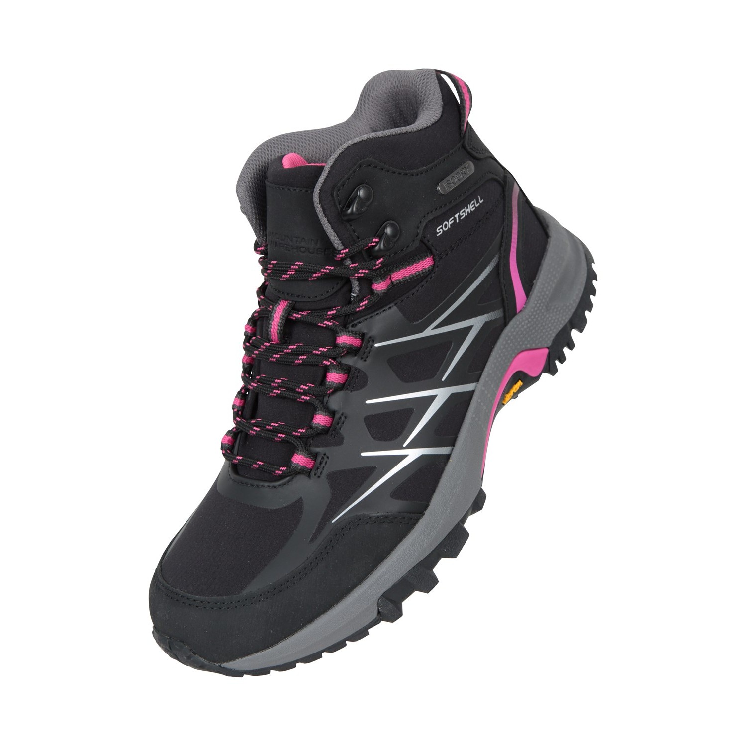 Mountain Warehouse Womens/Ladies Extreme Byzantine Vibram Wasserdichte Wanderschuhe (Schwarz)