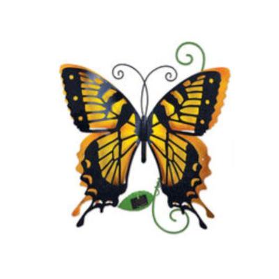 Sunset Vista Designs 421200 - Solar Butterfly Decor-Yellow (94437) Lawn and Garden Insect Figurines