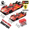 In-stock Bburago 1:18 1:24 1:43 Ferrari 499p LMH #51 #50 modello Ferrari 2023 24H LE MANS CHAMPION