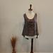 Free People Tops | Free People Embroudered Cutout Tank Top | Color: Gray | Size: M