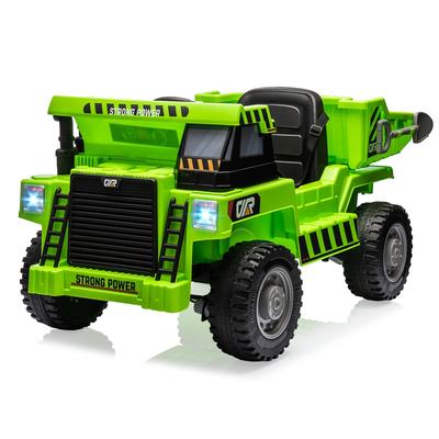 12V Kids Ride On Dump Truck with Electric Dump Bed and Shovel