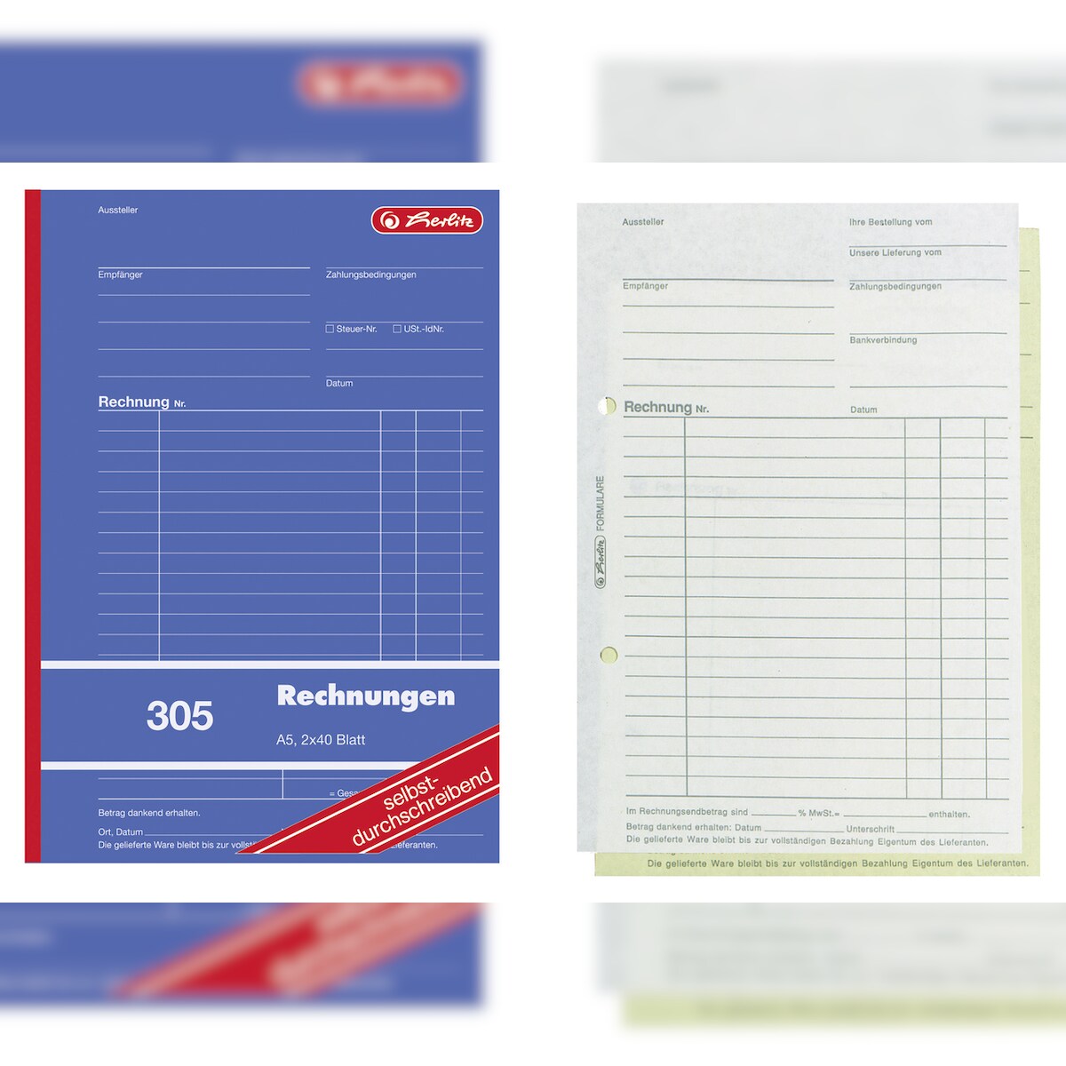 Herlitz 305 Rechnungen A5 Image