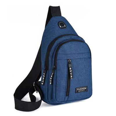 2023 New Chest Bag Men's Fashion Trend Oxford Cloth Single Shoulder Backpack Korean Casual Waterproof Single Shoulder Messenger Bag