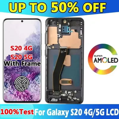 6.2" AMOLED For Galaxy S20 4G G980 LCD Display Digitizer Assesmbly For Galaxy S20 5G LCD SM-G981B