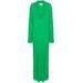 Split-neck Midi Dress - Green - P.A.R.O.S.H. Dresses