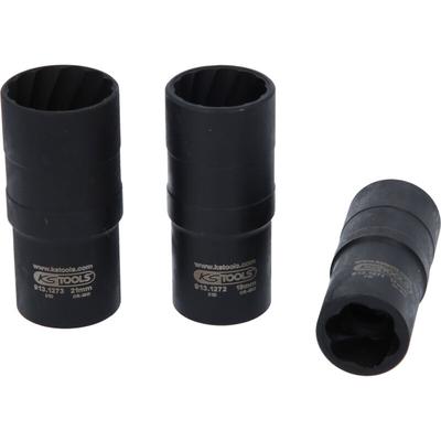 Kstools - ks Tools 1/2 Spiral-Profil-Kraft-Stecknuss-Satz, 3-tlg,17-21 mm Image