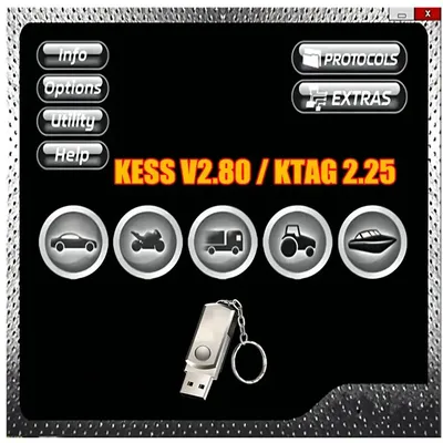 Latest Nuovo Checksum KESS & KTAG CLONE con Software Ksuite 2.80 per Kess V5.017 ECU Programmer ECU