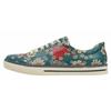 Sneaker DOGO "Classic Schnürsneaker Picture Perfect Damen Sneaker", Damen, Gr. 41, Normalschaft, bunt (mehrfarbig, rot, blau), Lederimitat, Schuhe, Handgefertigt