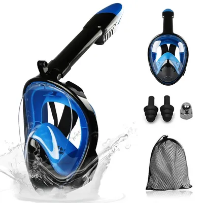 Underwater Scuba Anti Fog Full Face Diving Mask Snorkeling Respiratory Masks Safe Waterproof