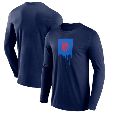 England Liquify Grafik-T-Shirt – Marineblau – Herren Image