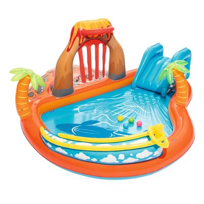 Bestway H2OGO 104 Inches x 104 Inches x 41 Inches Lava Lagoon Play Center