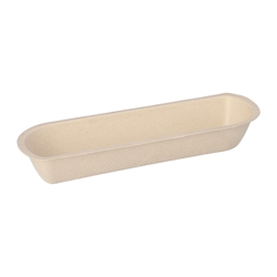 50 Snacktrays Zuckerrohr 3,3 cm x 7,1 cm x 21 cm natur Image