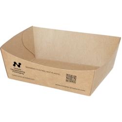 960 Snacktrays, Pappe `NOTPLA` 3,5 cm x 7 cm x 9 cm braun