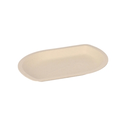 50 Snacktrays Zuckerrohr 1 cm x 13,2 cm x 9,7 cm natur Image