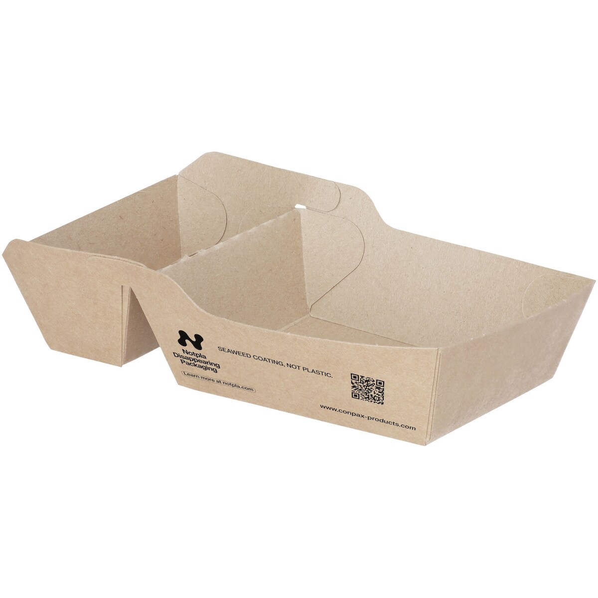 720 Snacktrays, Pappe `NOTPLA` 3,5 cm x 7 cm x 14,5 cm braun Image