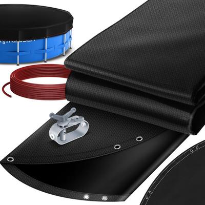 Kesser - Solar Poolabdeckung Pool Abdeckplane, Poolplane aus 200g/m² pe Material Inkl. Stahlseil + Image