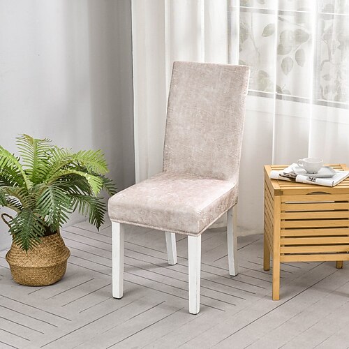 wasserdichte, elastische Stuhlhussen für Esszimmer, Küche, Hochzeit, Hotel, Bankett, Restaurant, schmutzabweisende Stuhlhussen Image