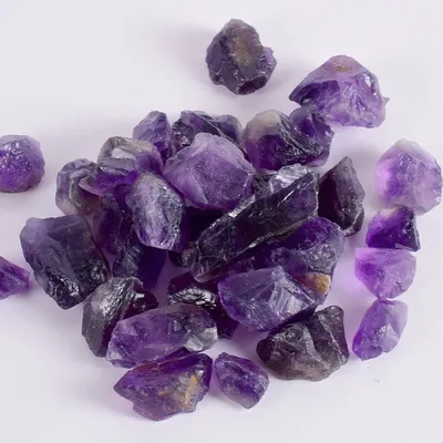 50g Bulk Raw Stone Dark Amethyst Irregular Natural Rock And Purple Mineral For Chakra Healing