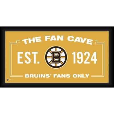 Boston Bruins – Gerahmte Fan-Cave-Collage, 25,4 x 50,8 cm Image