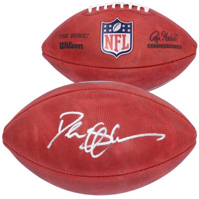 Deion Sanders Dallas Cowboys signierter Wilson Duke Football in Farbe Image