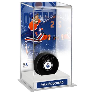 Evan Bouchard Edmonton Oilers Deluxe Großer Hockey-Puckkoffer Image