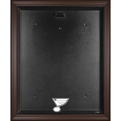 St. Louis Blues – Vitrine mit Logo-Trikot in Braun mit Rahmen Image
